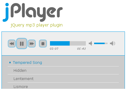 Open Source Javascript Mp3 Player - jQuery MP3 Player Plugin