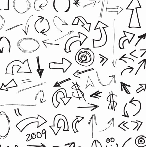 Free Hand Drawn Vectors Collection