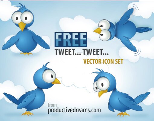 Free Vector Twitter Icon Set