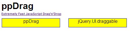 Drag n Drop Plugin for jQuery- ppDrag
