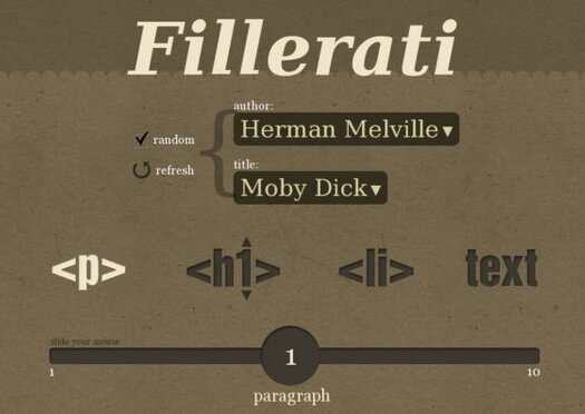 A New Dummy Text Alternative: Fillerati