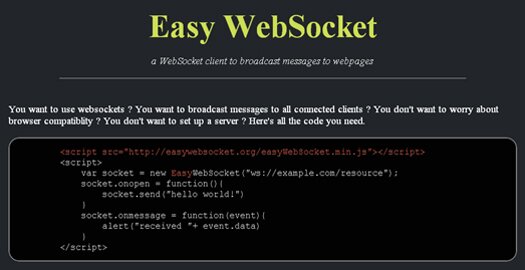 WebSockets Broadcasting Client: EasyWebSocket