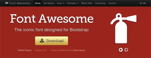 The Icon Font Designed for Bootstrap Font Awesome