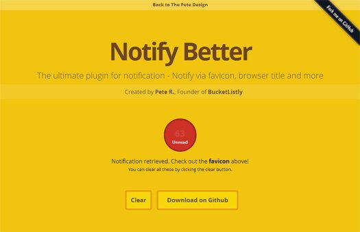 Display Notifications via Favicon Browser Title And More  Notify Better