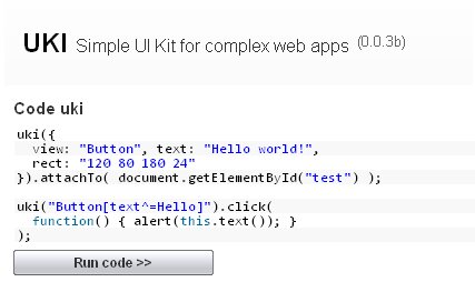 Rich User Interfaces with Free JavaScript UI Toolkit - UKI