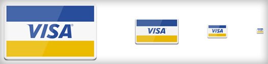 Free Visa Card PSD Icon