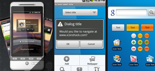 Free PSD GUI Set For Android Classic & Sense