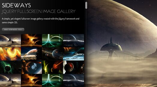 jQuery Fullscreen Image Gallery