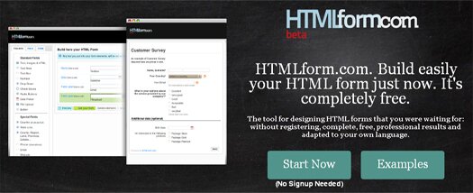 Free Online HTML Form Builder