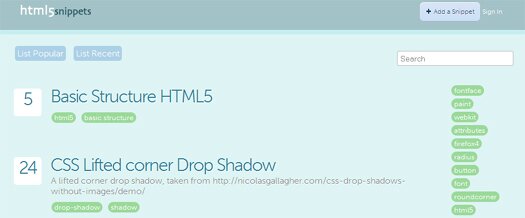 Ready-to-use Free HTML5 CSS3 Snippets