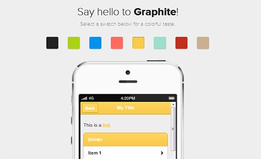 clean-jquery-mobile-theme-pack-and-theme-generator-graphite
