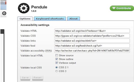 HTML CSS Validator, Link Checker and a Lot More Pendule Chrome Extension (Plugin)