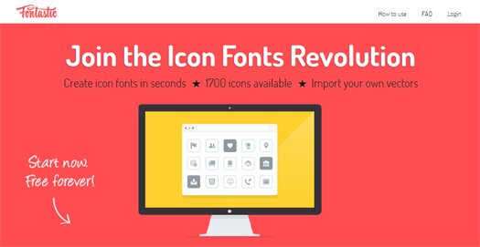 Fontastic – A Platform For Creating Icon Fonts