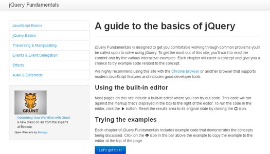 jQuery Fundamentals