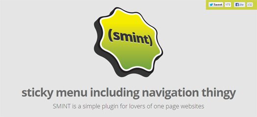 Free jQuery Plugin for Single Page Websites - Smint