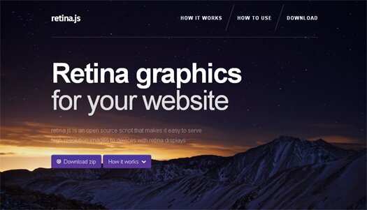 Retina Graphics for Your Website Retina.js
