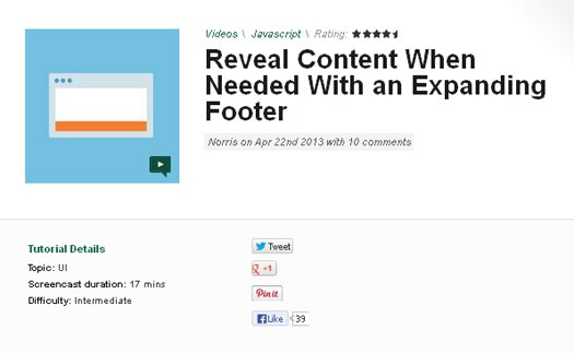 Reveal Content When Needed With an Expanding Footer