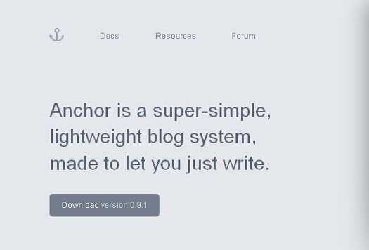 Simple, Lightweight Blogging System - Anchor CMS