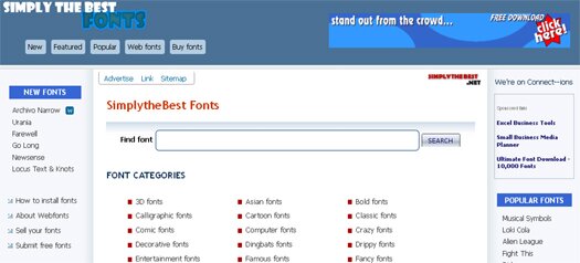 Simply The Best Fonts