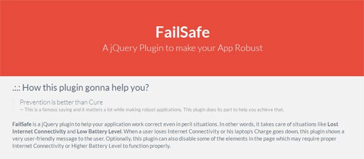 FailSafe - A jQuery Plugin to make your App Robust