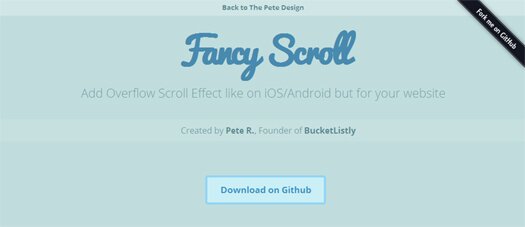 Fancy Scroll – Overflow Scroll Effect Like on iOSAndroid