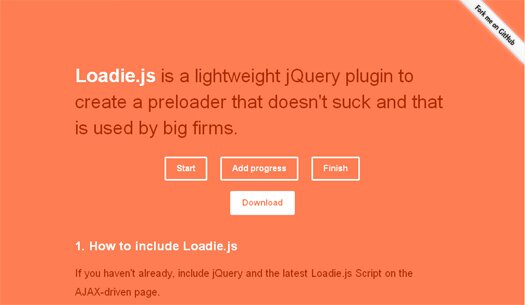 Lightweight jQuery Plugin to Create a Preloader - Loadie