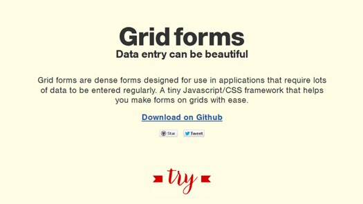 Make forms on grids with ease - GridForms