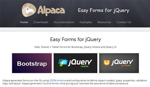 form-building-library-for-bootstrap-jquery-mobile-and-jquery-ui-alpaca